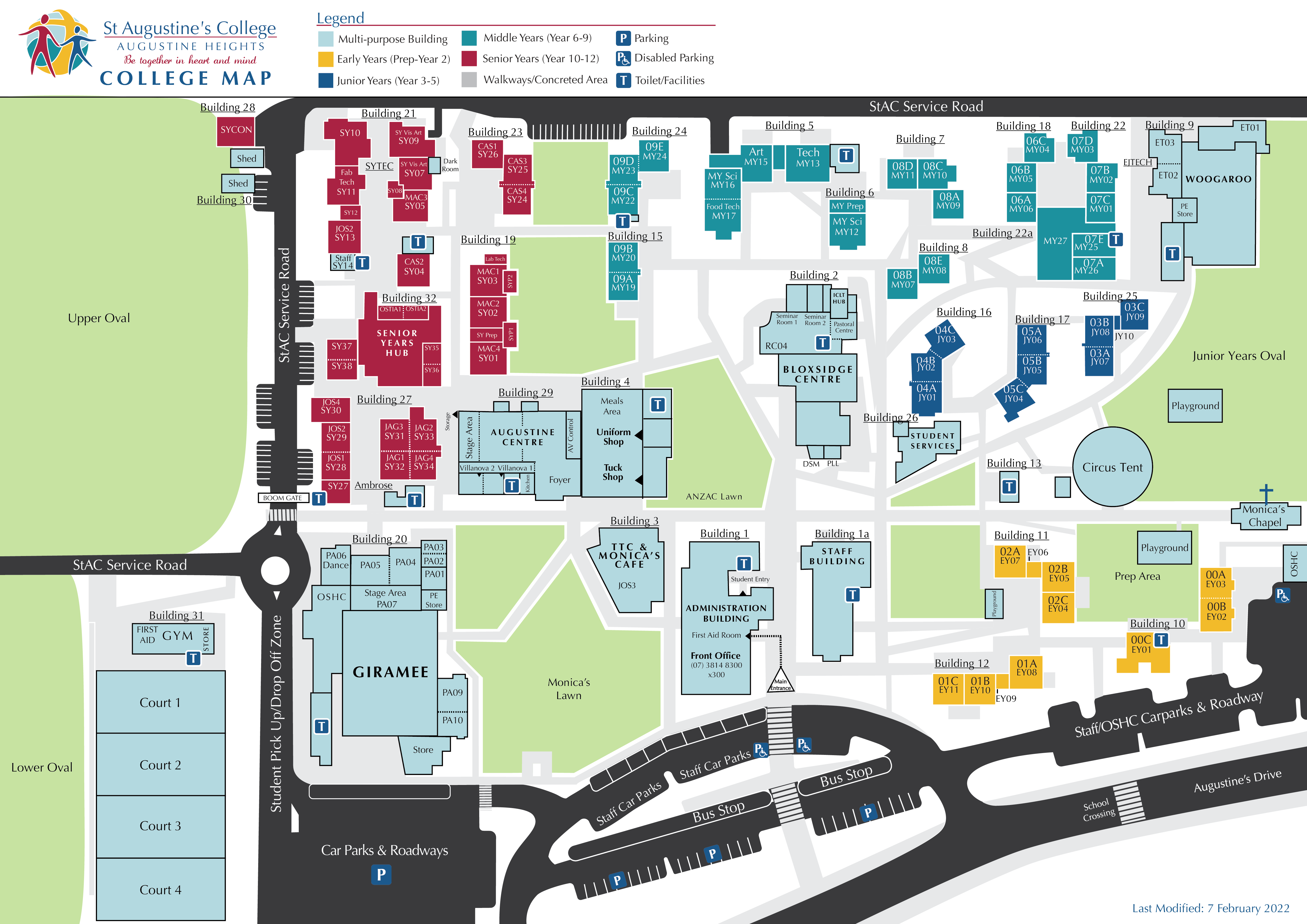 St Augustine's College Map.png