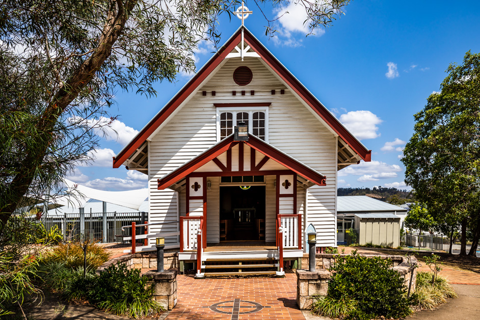 Entrance to St Monica's Chapel